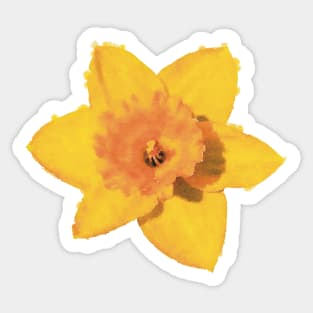 Yellow Daffodil Flower Sticker